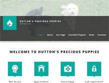Tablet Screenshot of huttonspreciouspuppies.com